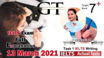 13 March 2021 IELTS Full Exam writing task 1 Latter GT