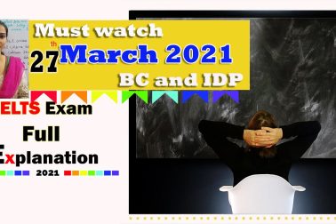 27 March ielts exam Review
