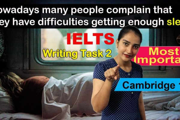 Ielts task 2 sleep