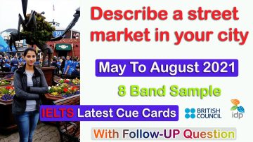 Describe a street market in your city