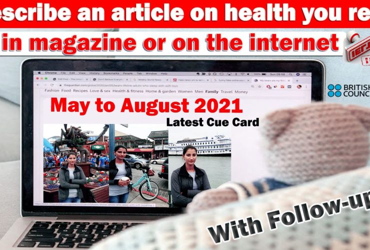 Describe an article on health you read in magazine or on the internet | 8 Band Sample