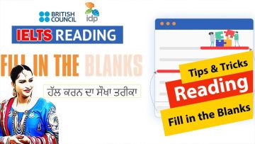 IELTS reading fill in the blanks tips