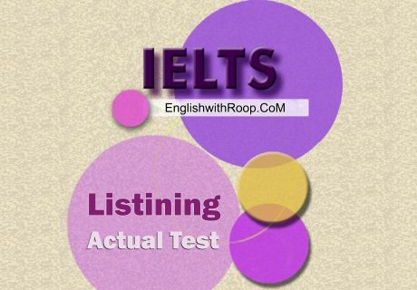 IELTS Listening Actual Test