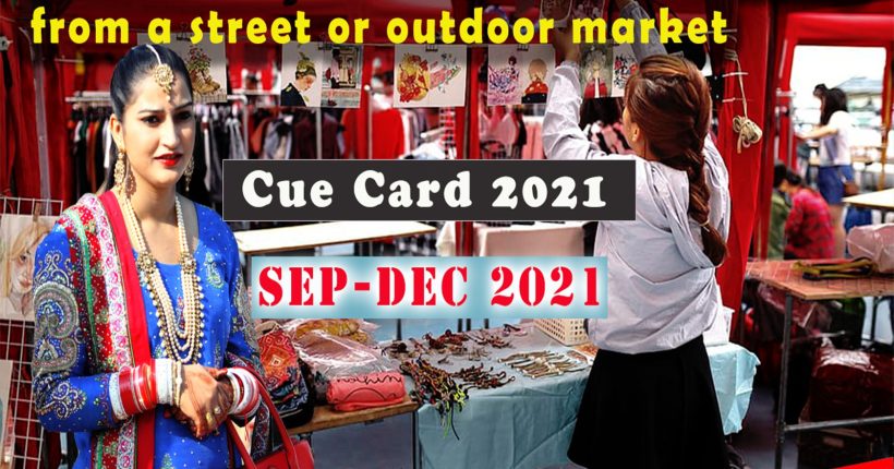 Describe a time you bought something from a street or outdoor market Cue Card