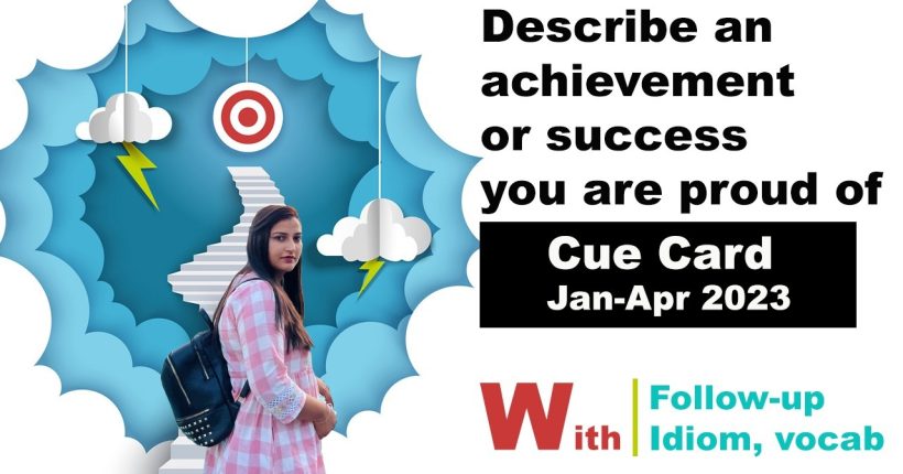 Describe an achievement or success you are proud of