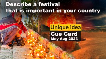 Describe a festival that is important in your country Cue Card