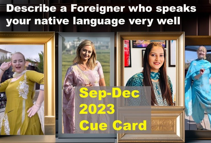 Describe a Foreigner who speaks your native language very well