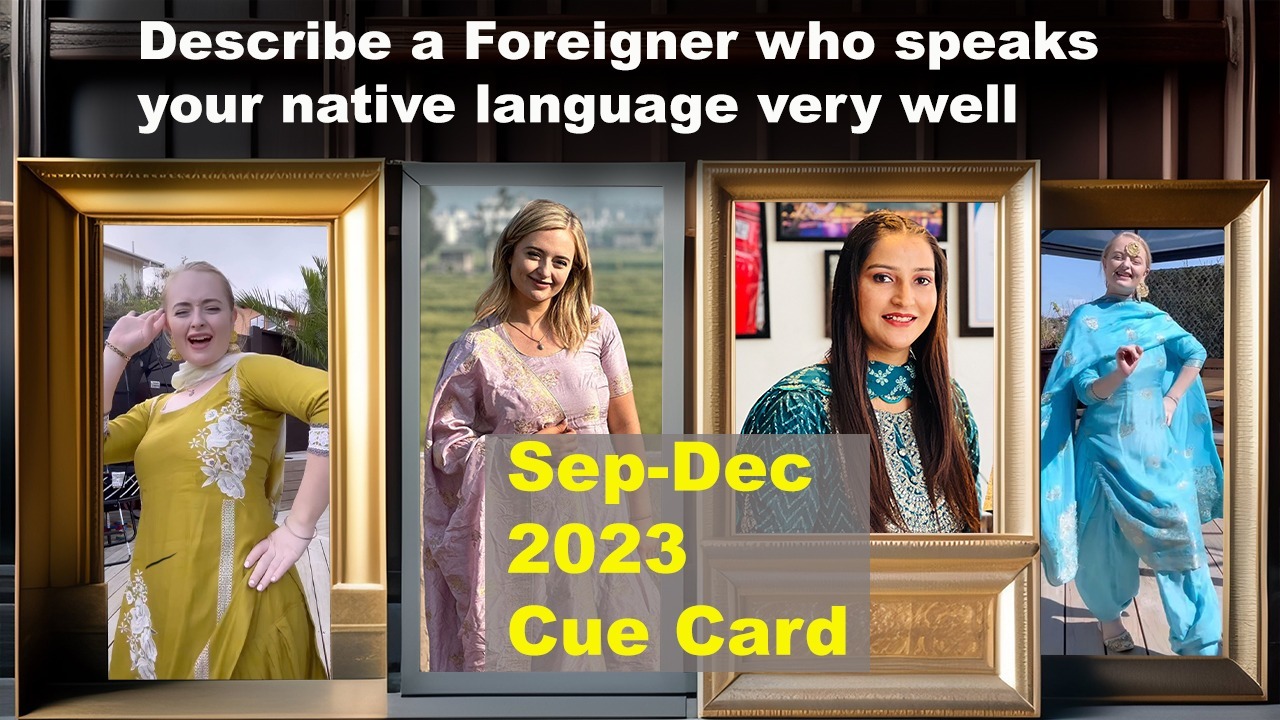 Describe a Foreigner who speaks your native language very well