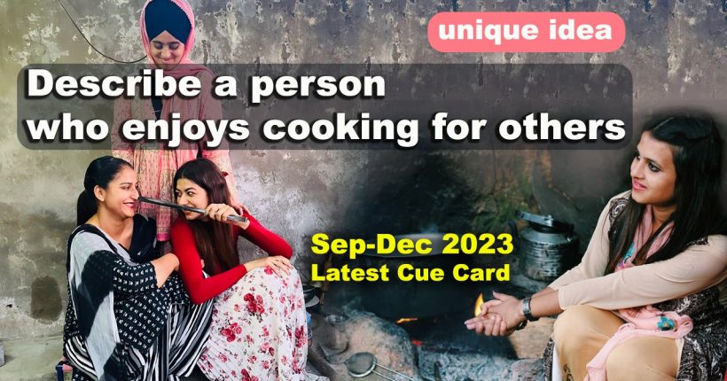 Describe a person who enjoys cooking for others