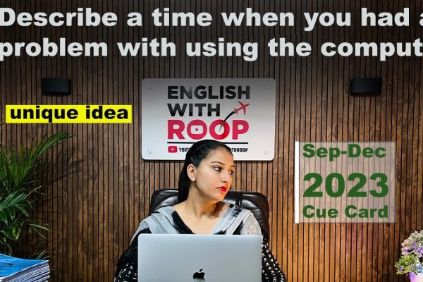 Describe a time when you had a problem with using the computer