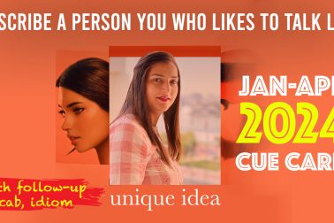 Describe a person you who likes to talk lot | 8 Band Sample