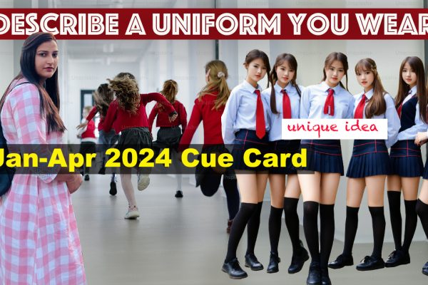 Describe a uniform you wear | 8 Band Sample