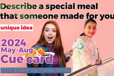 Describe a special meal that someone made for you