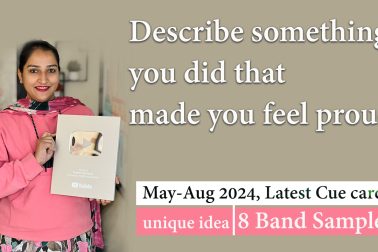 Describe something you did that made you made you feel proud