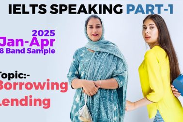 IELTS Speaking Part 1 Topic Borrowing/Lending