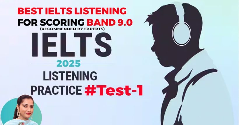 IELTS 2025 Listening Test 1 with Answer | English with roop