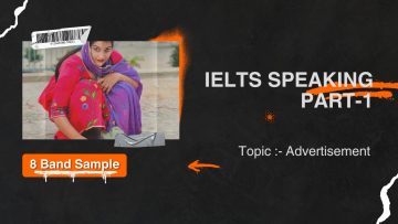 IELTS Speaking Part 1 Advertisement