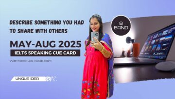 Describe something you had to share with others Cue Card