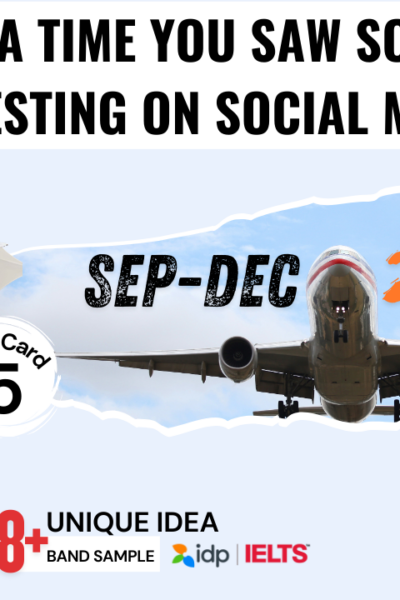 Describe a Time You Saw Something Interesting on Social Media | IELTS Cue Card Sep–Dec 2025 | Band 8