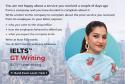 IELTS General Training Writing Task 1: Complaint Letter on Poor Service (Band 7+ Sample)