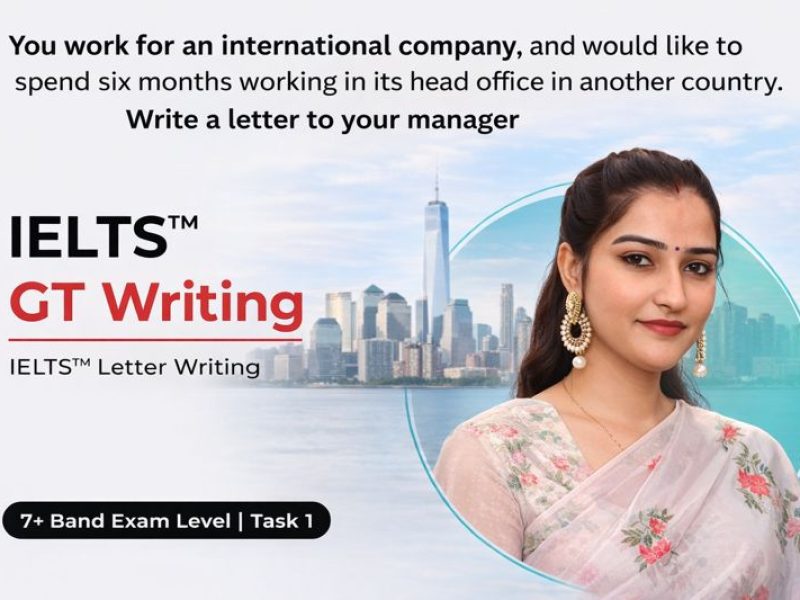 ELTS General Writing Task 1 Letter: Work Abroad Request (Band 7+)