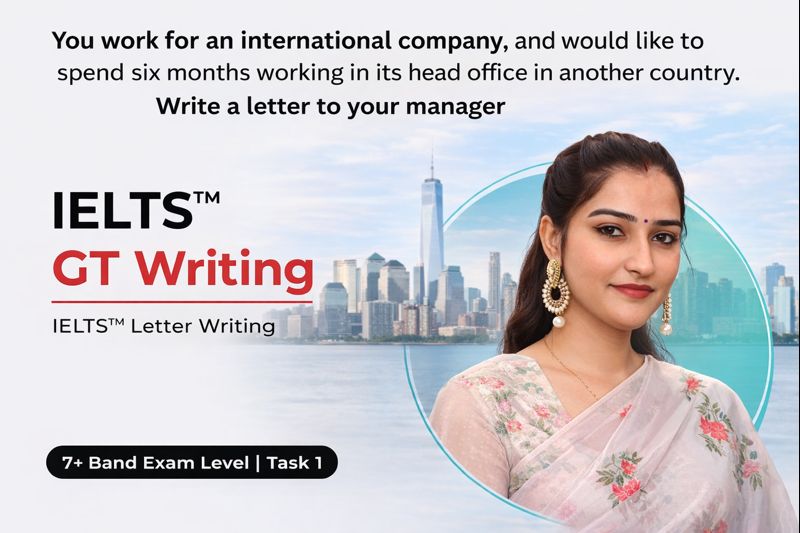 ELTS General Writing Task 1 Letter: Work Abroad Request (Band 7+)