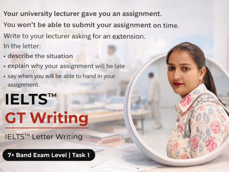 IELTS Writing Task 1 Letter: Asking for Assignment Extension (Band 7+ Sample Answer)