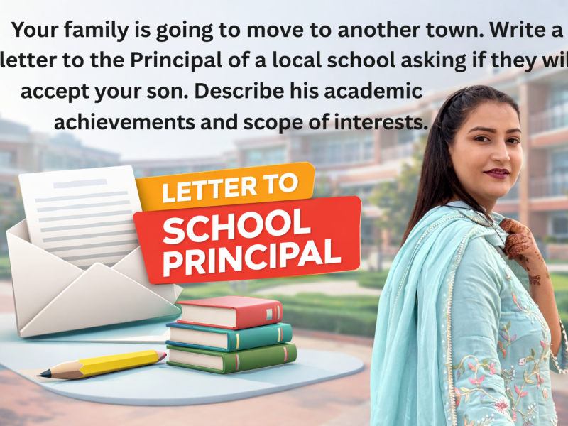 IELTS General Training Letter to School Principal for Child Admission | Band 7 Sample