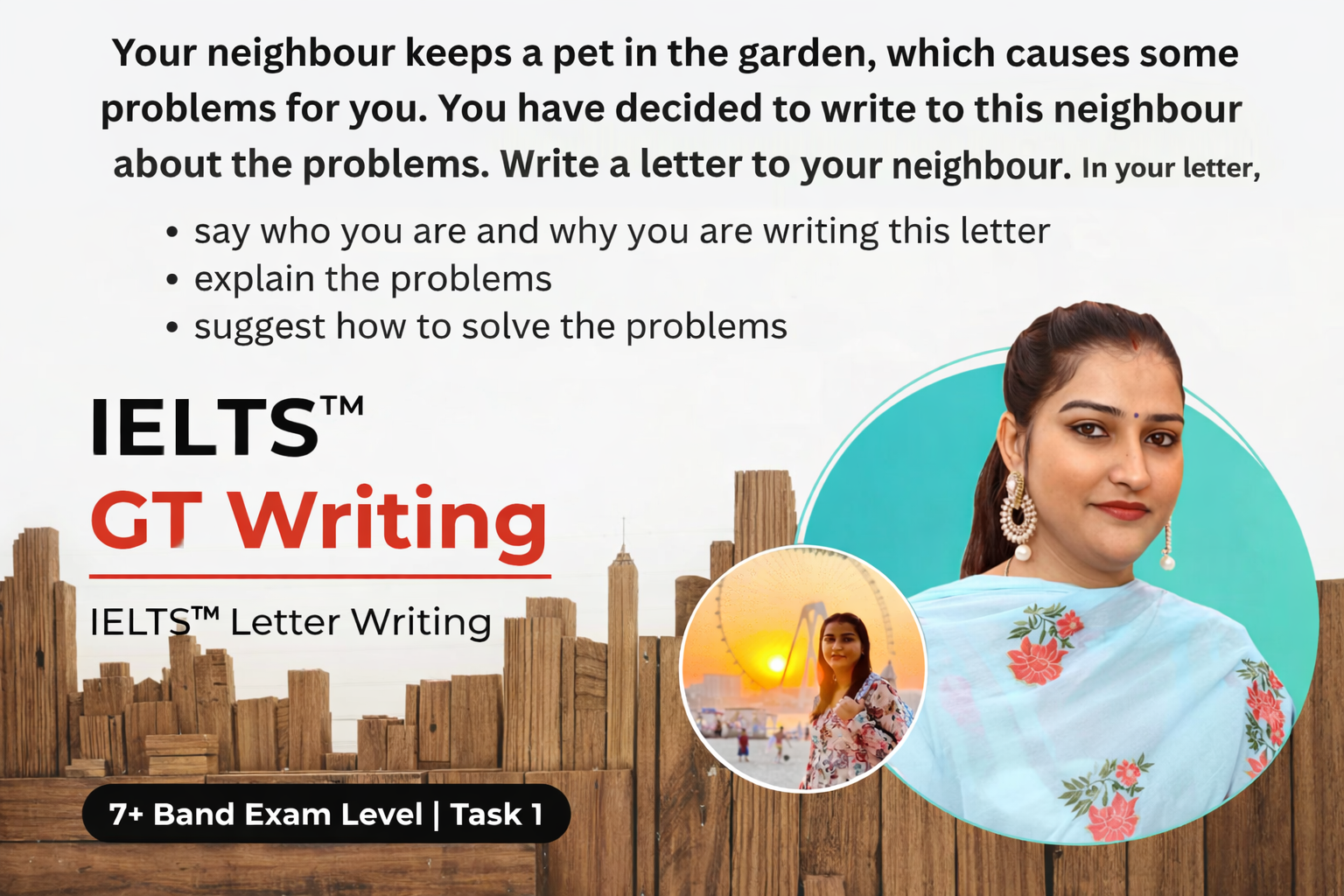 IELTS General Training Letter Writing | Neighbour’s Pet Problem – Sample Letter & Solutions