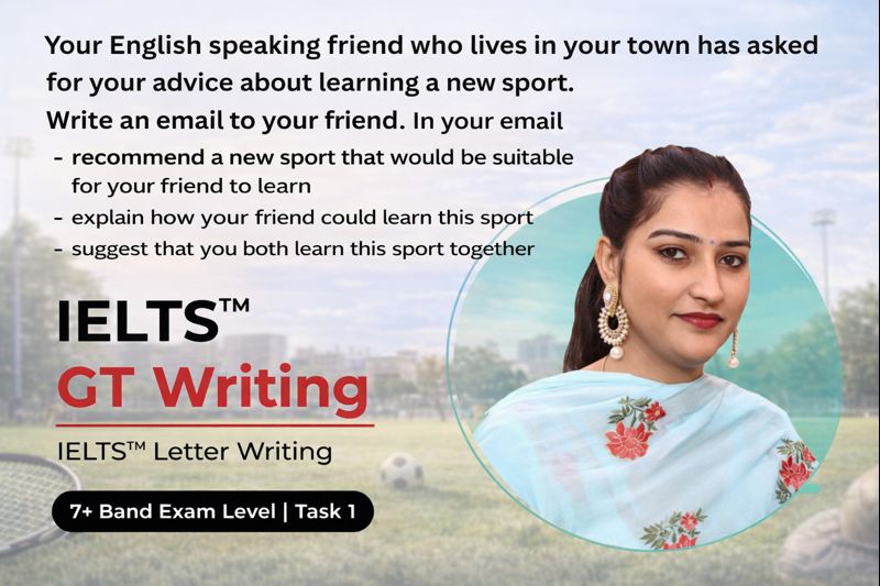 IELTS GT Writing Task 1: Informal Letter – Advice About Learning a New Sport (Band 7+ Sample)
