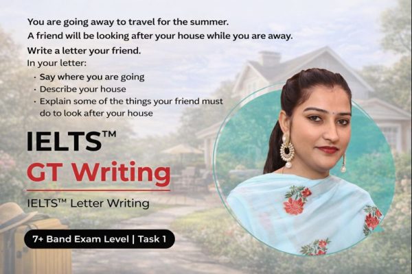 IELTS General Writing Task 1 Letter: Friend Looking After Your House (Band 7+ Sample)