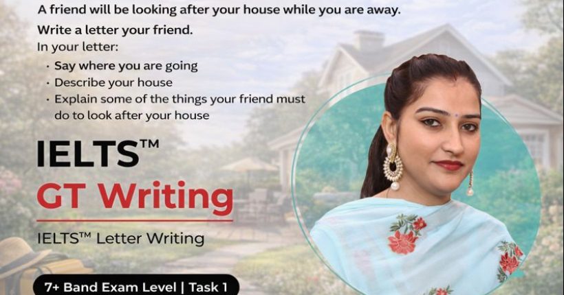 IELTS General Writing Task 1 Letter: Friend Looking After Your House (Band 7+ Sample)