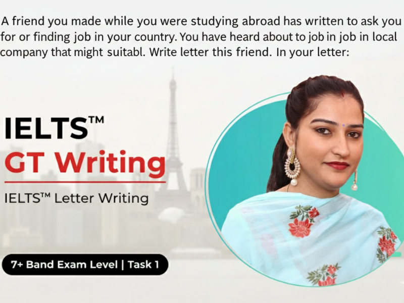 IELTS GT Writing Task 1: Letter to a Friend About a Job Opportunity (Band 7+)