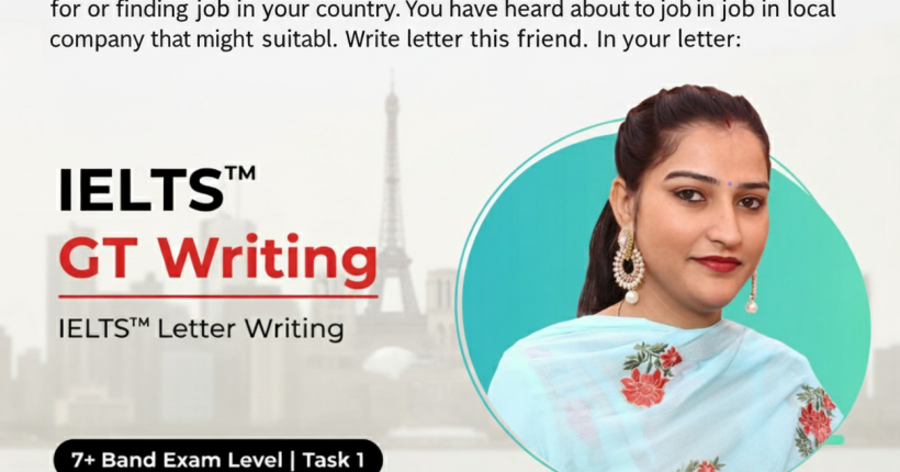 IELTS GT Writing Task 1: Letter to a Friend About a Job Opportunity (Band 7+)