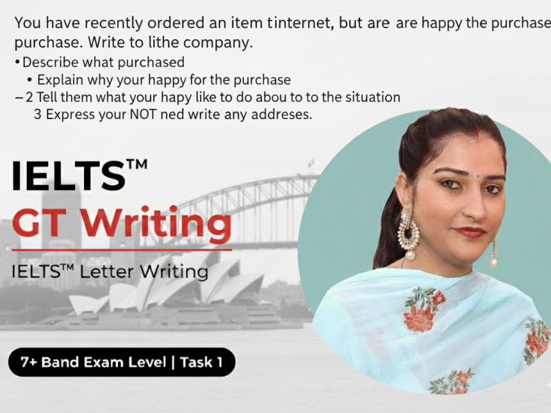 IELTS GT Writing Task 1 – Complaint Letter | Online Shopping Problem