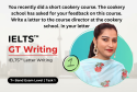 IELTS GT Writing Task 1 Letter: Cookery Course Feedback