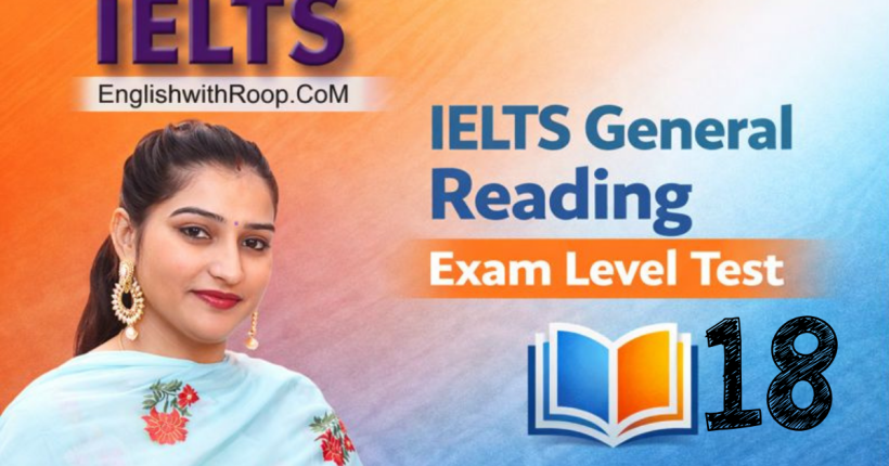 IELTS General Reading Practice Test – Real Exam 2026 | Test 18