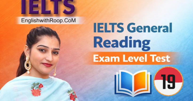 IELTS General Reading Practice Test – Real Exam 2026 | Test 19