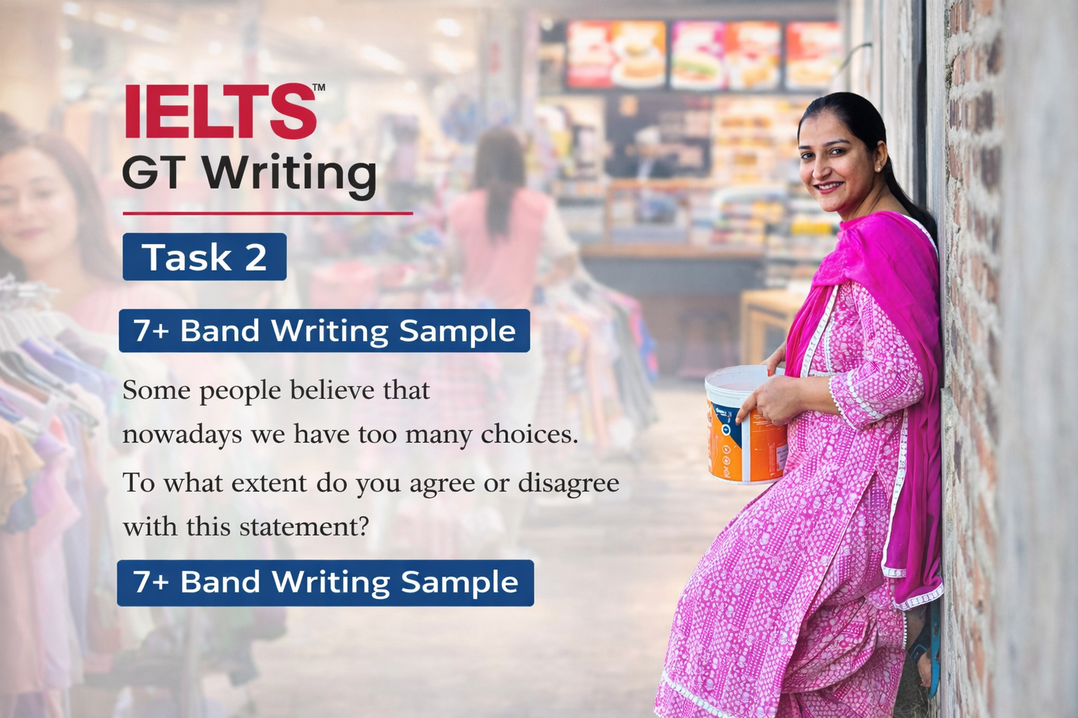 Too Many Choices in Modern Life – IELTS Writing Task 2 Essay (Band 7+)