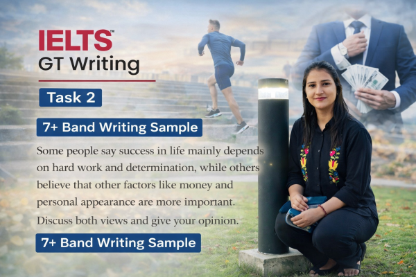 Success in Life: Hard Work vs Money | IELTS Writing Task 2 Essay