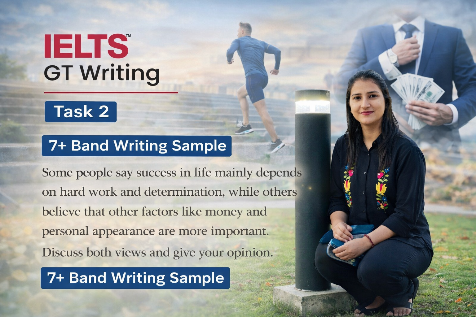 Success in Life: Hard Work vs Money | IELTS Writing Task 2 Essay
