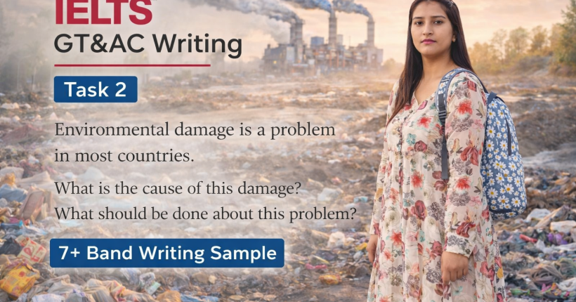 Environmental Damage: Causes and Solutions | IELTS Writing Task 2 Band 7+ Essay