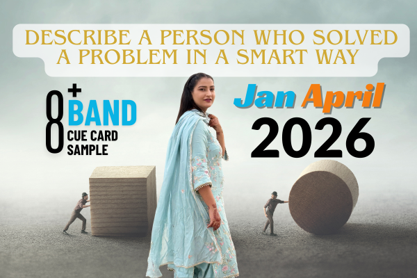 Describe a Person Who Solved a Problem in a Smart Way – IELTS Speaking Cue Card Jan–April 2026 (Band 8+)