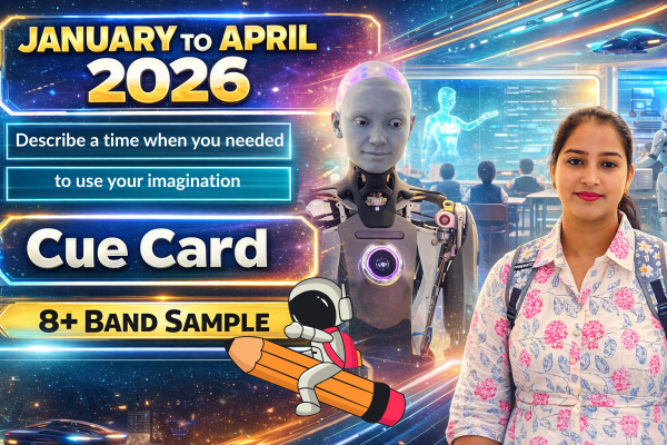 Describe a Time When You Needed to Use Your Imagination – IELTS Speaking Cue Card Jan–April 2026 (Band 8+ Sample)