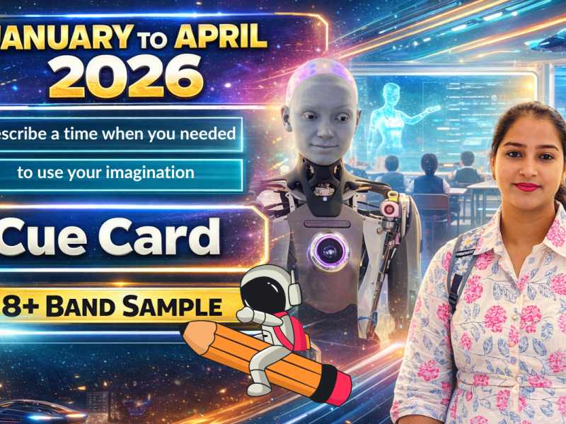 Describe a Time When You Needed to Use Your Imagination – IELTS Speaking Cue Card Jan–April 2026 (Band 8+ Sample)