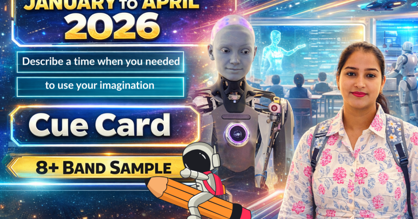 Describe a Time When You Needed to Use Your Imagination – IELTS Speaking Cue Card Jan–April 2026 (Band 8+ Sample)