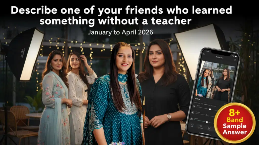 Describe a Friend Who Learned Without a Teacher – IELTS Speaking Cue Card 2026 Describe a Friend Who Learned Without a Teacher – IELTS Speaking Cue Card 2026