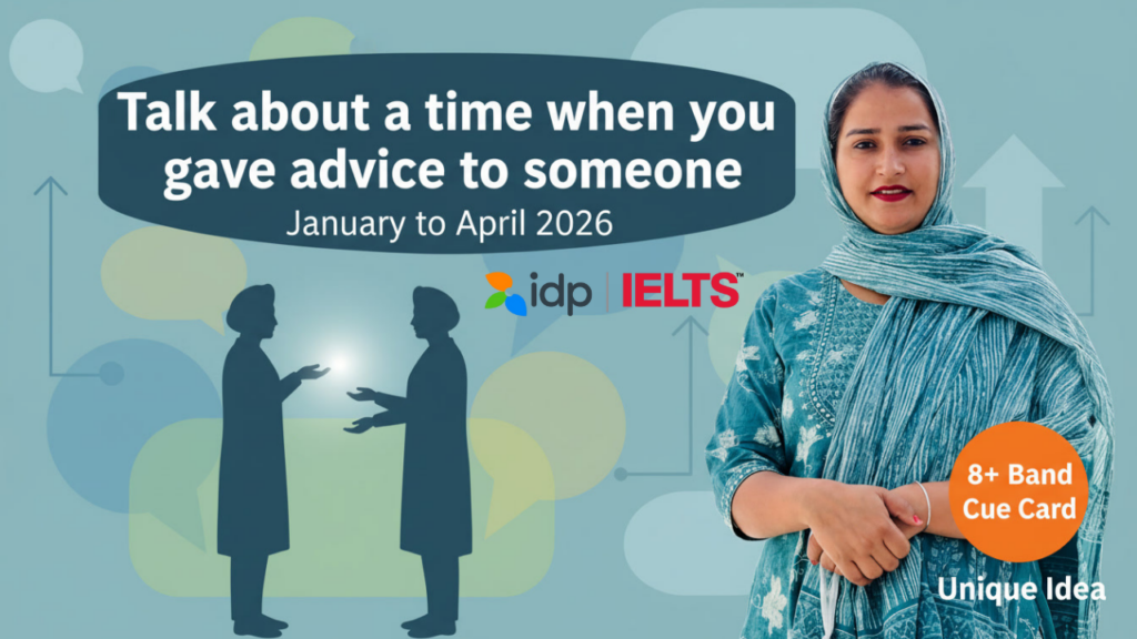 Talk about a time when you gave advice to someone