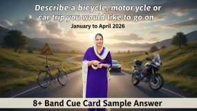 Describe a Bicycle, Motorcycle or Car Trip – IELTS Speaking Cue Card 2026